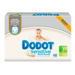 Pañal Dodot Sensitive T/3 5-10 Kg 40 Unidades